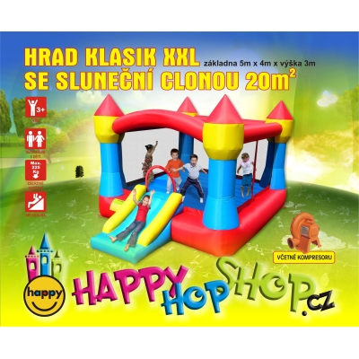Hrad Klasik XXL se sluneční clonou
