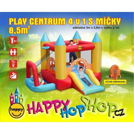 Play centrum 4 v 1 skákací hrad Happy Hop 9114