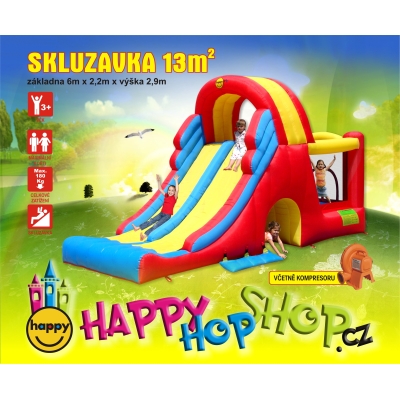Skákací hrad Obří skluzavka, Happy Hop 9082N 