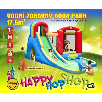 Happy Hop vodní zábavný aqua park  17,5m2 Happy Hop 9047N