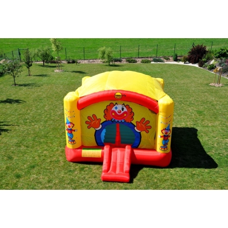 Happy Hop super skákací hrad se sluneční clonou a skluzavkou