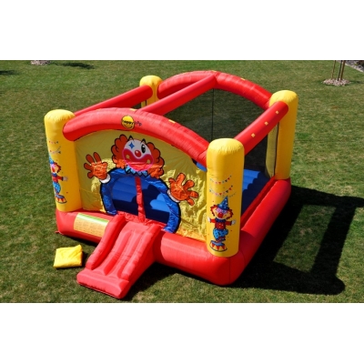 Happy Hop super skákací hrad se sluneční clonou a skluzavkou