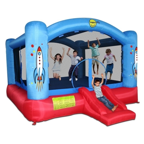 Happy Hop super skákací hrad se sluneční clonou a skluzavkou