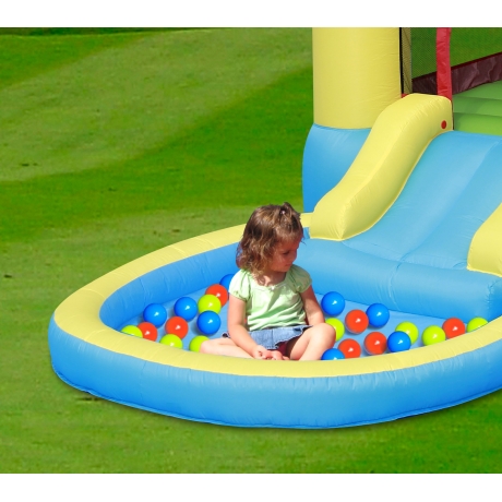 Skákací hrad s bazénkem a skluzavkou Happy Hop