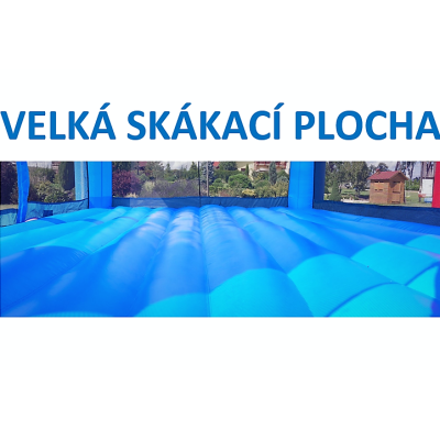 Happy Hop super skákací hrad se sluneční clonou a skluzavkou