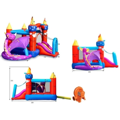 Luxusní dračí skákací hrad, Happy Hop 9022