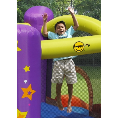 Happy Hop 9122 Dino party skákací hrad s míčky, trampolína dinosaurus, Dino´s Play House