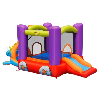 Happy Hop 9122 Dino party skákací hrad s míčky, trampolína dinosaurus, Dino´s Play House