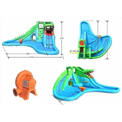 Happy Hop 9517, Velký vodní aqua park Krokodýl s velkým bazénem