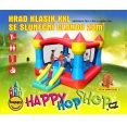 Happy Hop Velký skákací hrad XXL se sluneční clonou Happy Hop 9217N