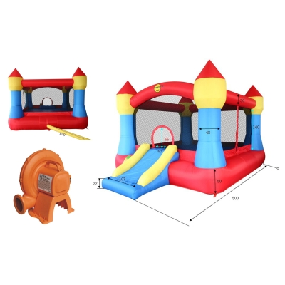 Happy Hop Velký skákací hrad XXL se sluneční clonou Happy Hop 9217N