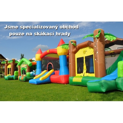 Happy Hop Velký skákací hrad XXL se sluneční clonou Happy Hop 9217N