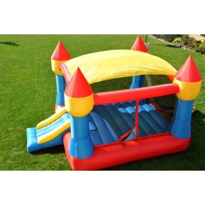 Happy Hop Velký skákací hrad XXL se sluneční clonou Happy Hop 9217N