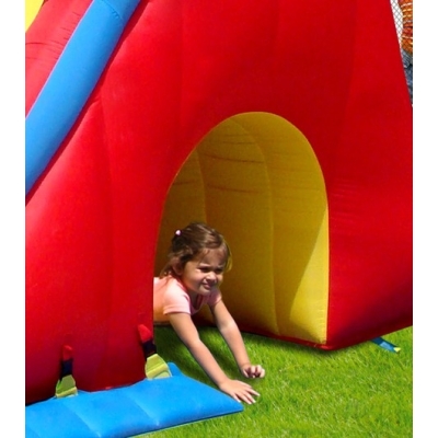 Velká dvojskluzavka se skákačkou