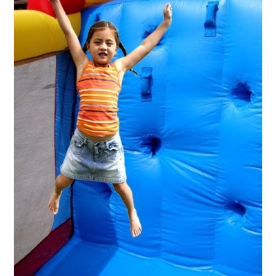 Velká dvojskluzavka se skákačkou