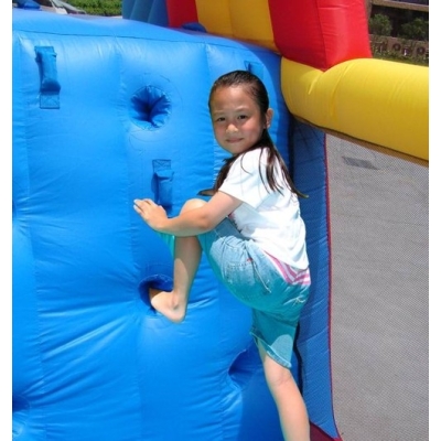 Velká dvojskluzavka se skákačkou