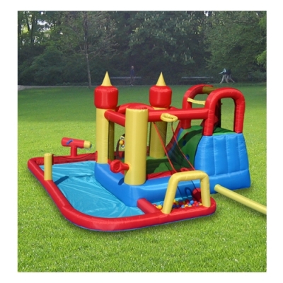 Happy Hop Funland vodní zábavný aqua s bazénem, skluzavkou a míčky, Happy Hop 9016