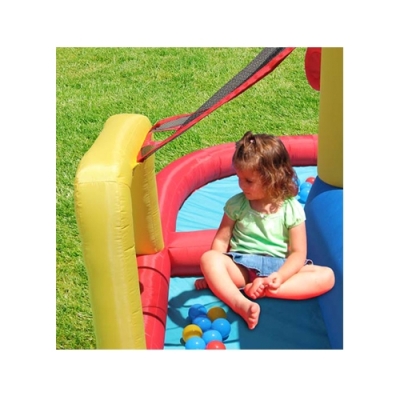 Happy Hop Funland vodní zábavný aqua s bazénem, skluzavkou a míčky, Happy Hop 9016