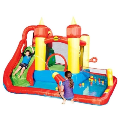 Happy Hop Funland vodní zábavný aqua s bazénem, skluzavkou a míčky, Happy Hop 9016