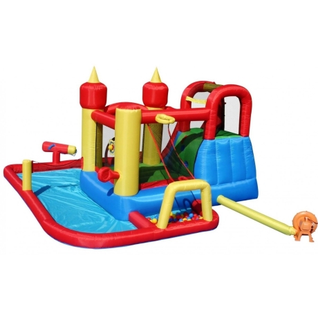 Happy Hop Funland vodní zábavný aqua s bazénem, skluzavkou a míčky, Happy Hop 9016