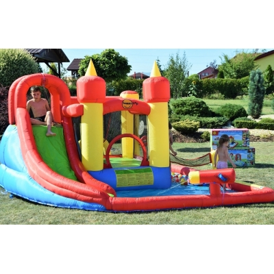 Happy Hop Funland vodní zábavný aqua s bazénem, skluzavkou a míčky, Happy Hop 9016