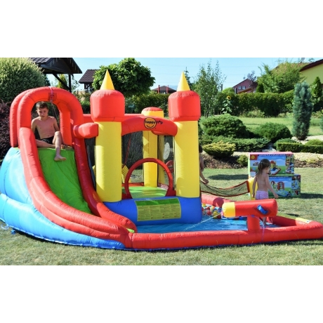 Happy Hop Funland vodní zábavný aqua s bazénem, skluzavkou a míčky, Happy Hop 9016