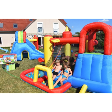 Happy Hop Funland vodní zábavný aqua s bazénem, skluzavkou a míčky, Happy Hop 9016