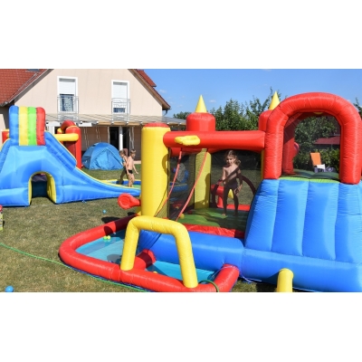 Happy Hop Funland vodní zábavný aqua s bazénem, skluzavkou a míčky, Happy Hop 9016