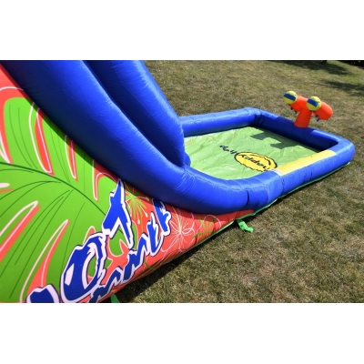 Happy Hop Hot Summer velká vodní dvoj-skluzavka s fukarem, Happy Hop 9129