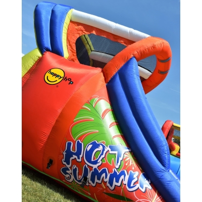 Happy Hop Hot Summer velká vodní dvoj-skluzavka s fukarem, Happy Hop 9129