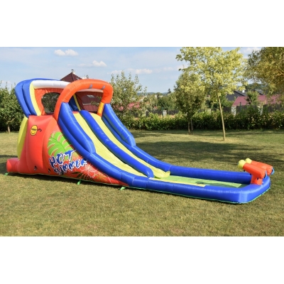Happy Hop Hot Summer velká vodní dvoj-skluzavka s fukarem, Happy Hop 9129