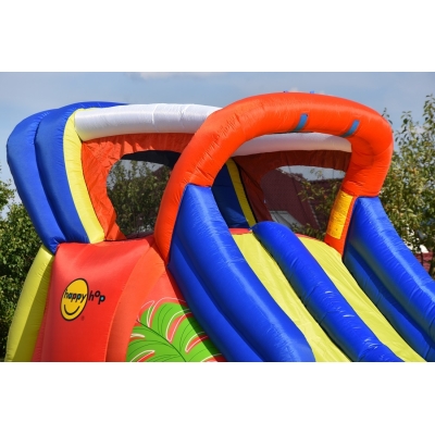 Happy Hop Hot Summer velká vodní dvoj-skluzavka s fukarem, Happy Hop 9129