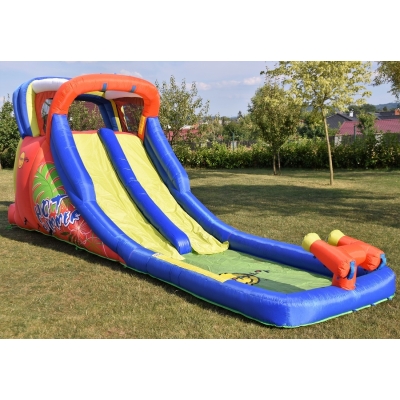 Happy Hop Hot Summer velká vodní dvoj-skluzavka s fukarem, Happy Hop 9129