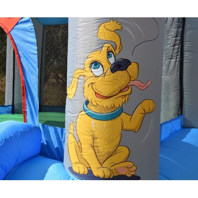 Happy Hop 9215 Párty dům Fun House, skákací hrad se skluzavkou