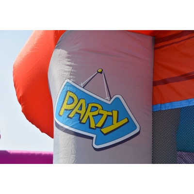 Happy Hop 9215 Párty dům Fun House, skákací hrad se skluzavkou