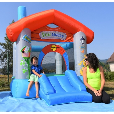 Happy Hop 9215 Párty dům Fun House, skákací hrad se skluzavkou