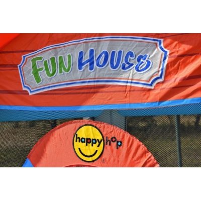 Happy Hop 9215 Párty dům Fun House, skákací hrad se skluzavkou