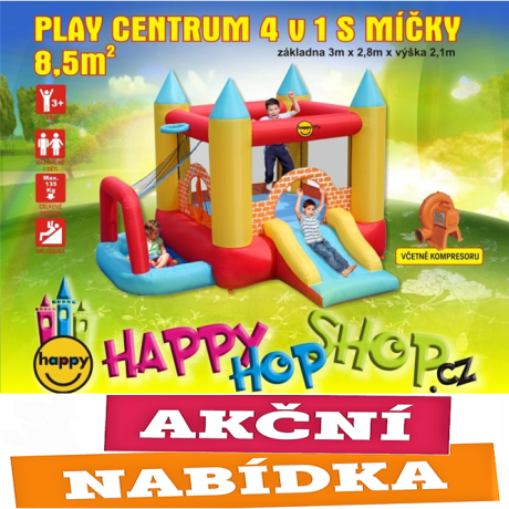 Play centrum 4 v 1 skákací hrad Happy Hop 9114