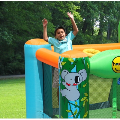 Happy Hop Džungle skákací hrad se skluzavkou a zvířátky