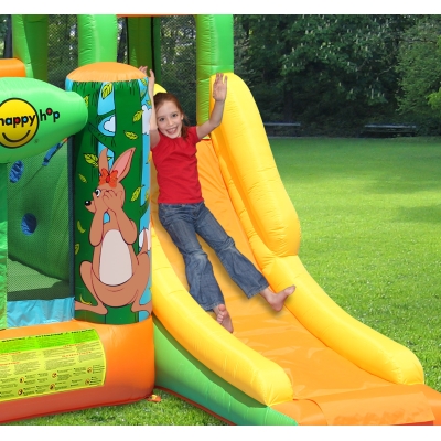 Happy Hop Džungle skákací hrad se skluzavkou a zvířátky