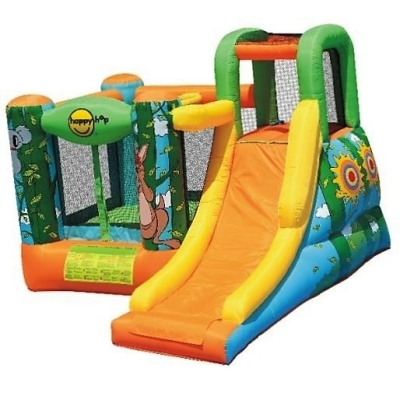 Happy Hop Džungle skákací hrad se skluzavkou a zvířátky