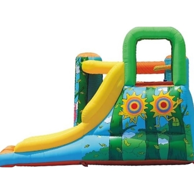 Happy Hop Džungle skákací hrad se skluzavkou a zvířátky