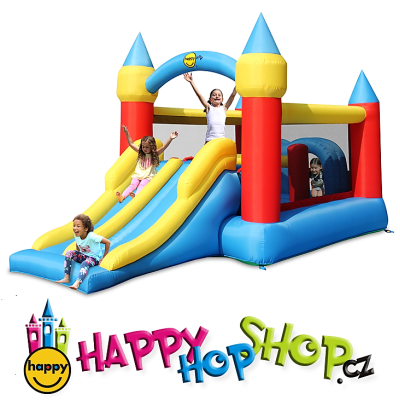 ACTIVITY skákací a prolézací hrad, zábavné centrum s dvojitou skluzavkou Happy Hop 9474