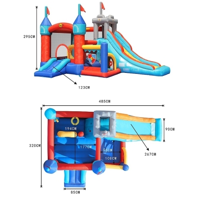 Luxusní skákací hrad 13 v 1, Happy Hop 9021, 13 in 1 Bouncy Castle