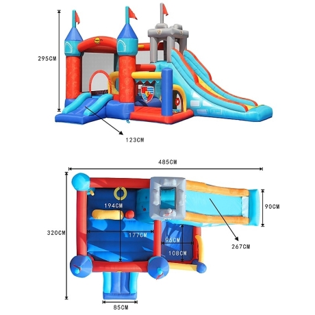 Multifunkční hrací centrum Rytířský hrad 13 v 1 Happy Hop 9021