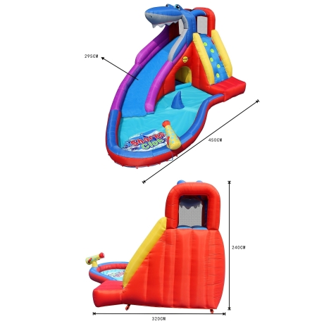 Sharks Club vodní skluzavka s bazénkem, happy hop 9417