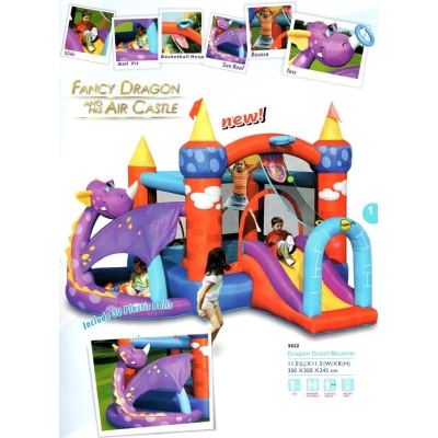 Luxusní dračí skákací hrad, Happy Hop 9022