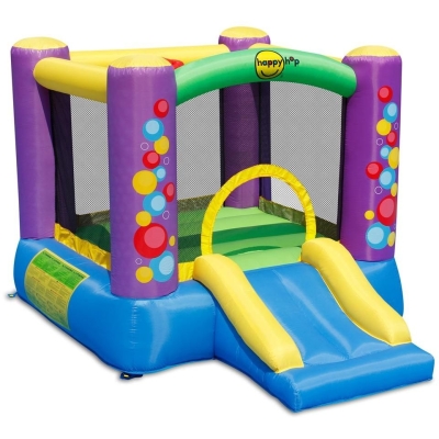 Happy Hop Skákací hrad barevné bublinky se skluzavkou 9201B