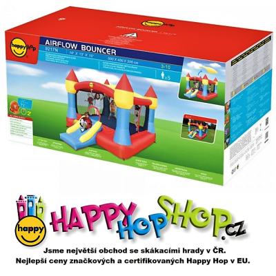 Happy Hop Velký skákací hrad XXL se sluneční clonou Happy Hop 9217N