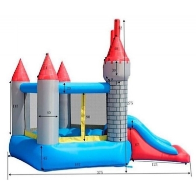 Pětiúhelníkový hrad se skluzavkou